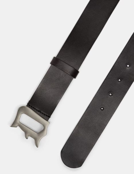 Men Brown Accessories Leather Belt Dondup